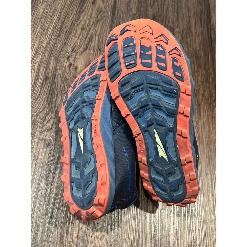 Altra Superior 5 Women size 8 Navy Blue Orange Trail Running Shoes AL0A5483442